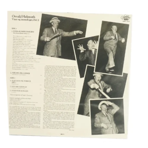 Osvald Helmuth Viser og Monologer del 2, Vinylplade
