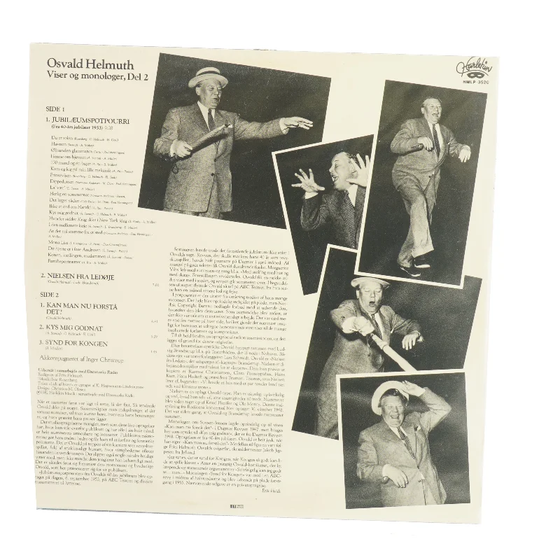 Osvald Helmuth Viser og Monologer del 2, Vinylplade