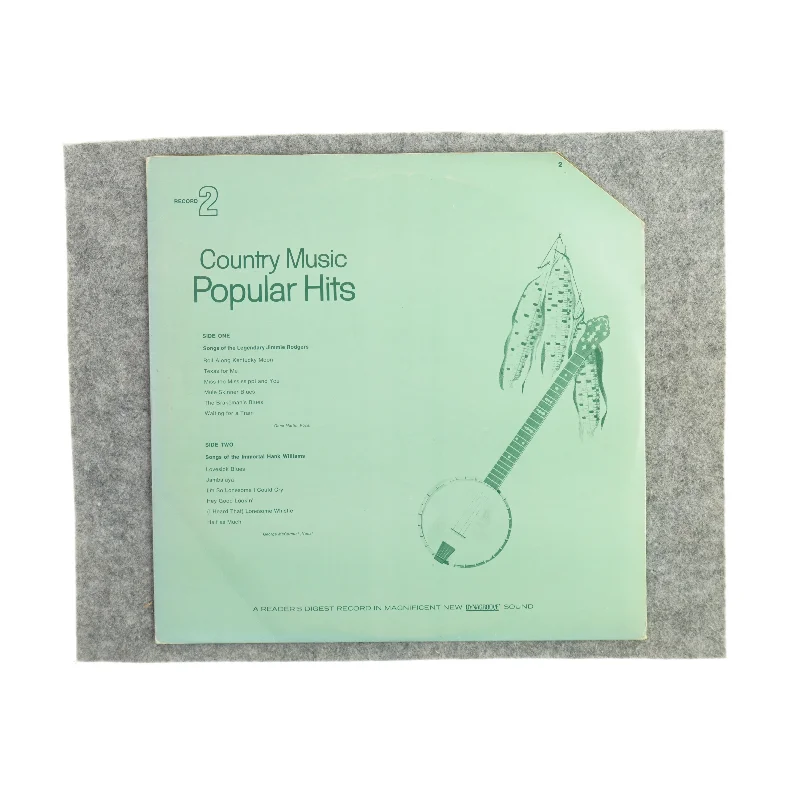 Country music Populoar Hits record 2 vinylplade