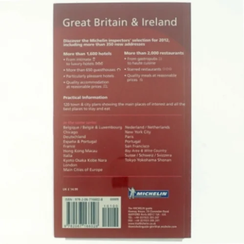 Great Britain and Ireland Two Thousand and Twelve af MICHELIN TRAVEL PUBLICATIONS (Bog)