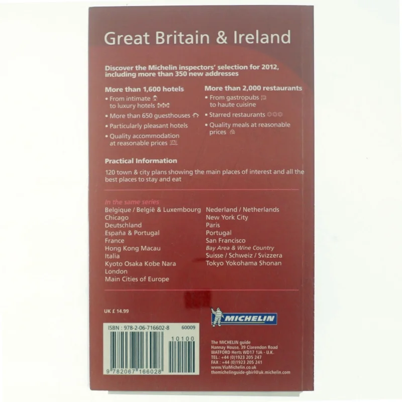 Great Britain and Ireland Two Thousand and Twelve af MICHELIN TRAVEL PUBLICATIONS (Bog)