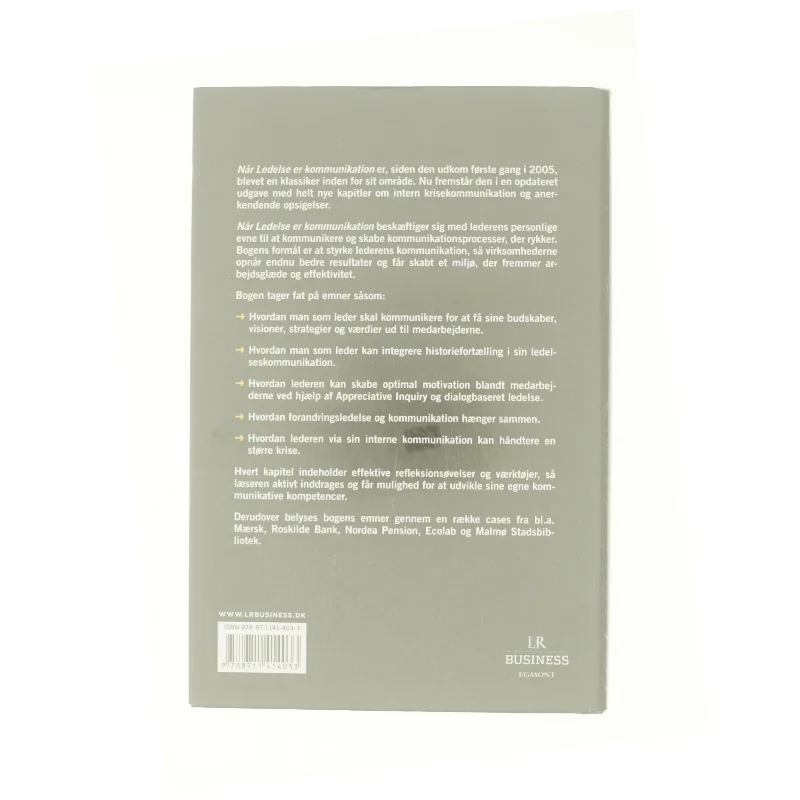 Når ledelse er kommunikation af Leif Pjetursson (Bog)