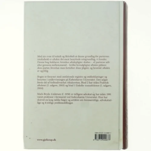 Grundlæggende aftaleret af Mads Bryde Andersen (Bog)