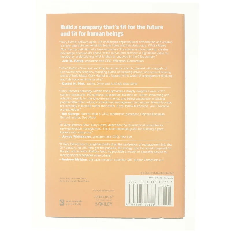 What matters now : how to win in a world of relentless change, ferocious competition, and unstoppable innovation (Bog)