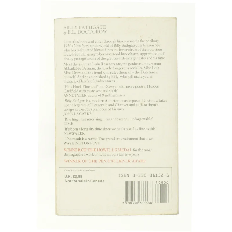Billy Bathgate by E. L. Doctorow af E. L. Doctorow (Bog)