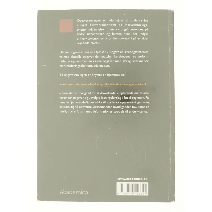 Erhvervsøkonomi til markedsføringsøkonomuddannelsen (Bog)