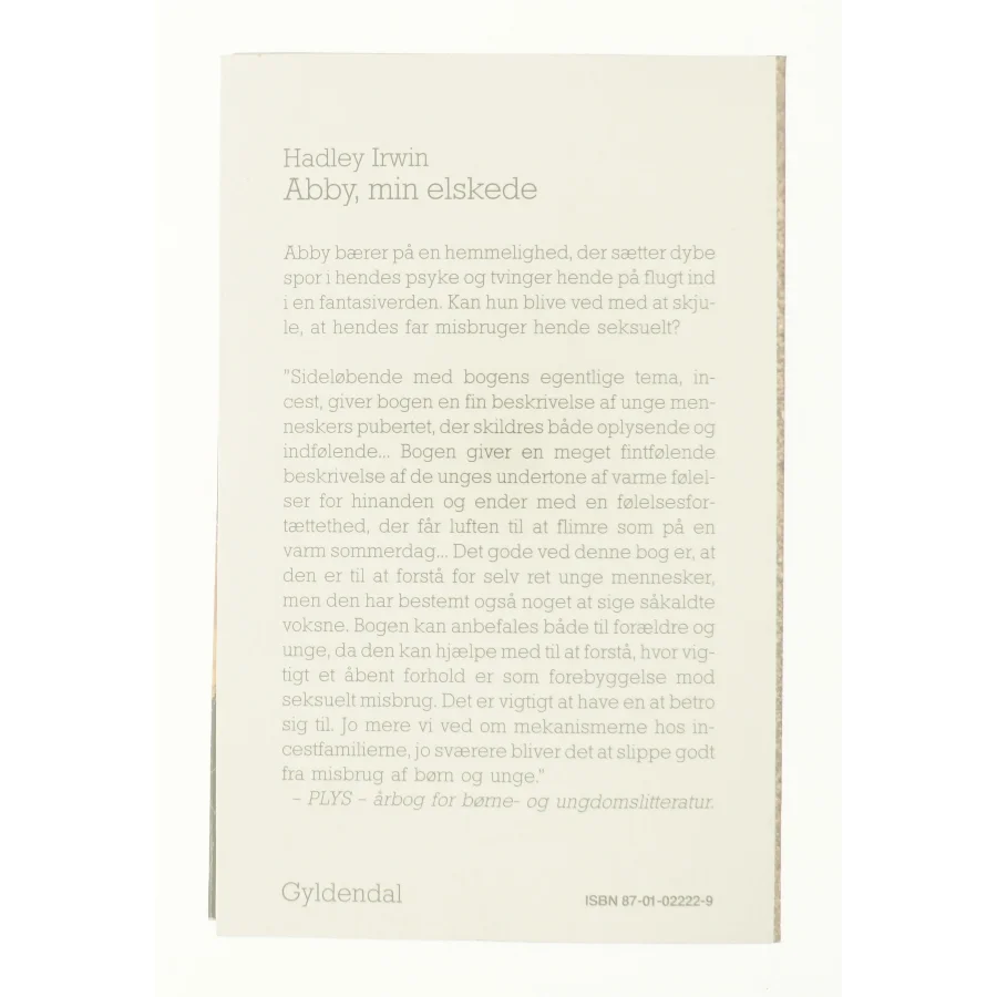 Abby, min elskede af Hadley Irwin (bog)