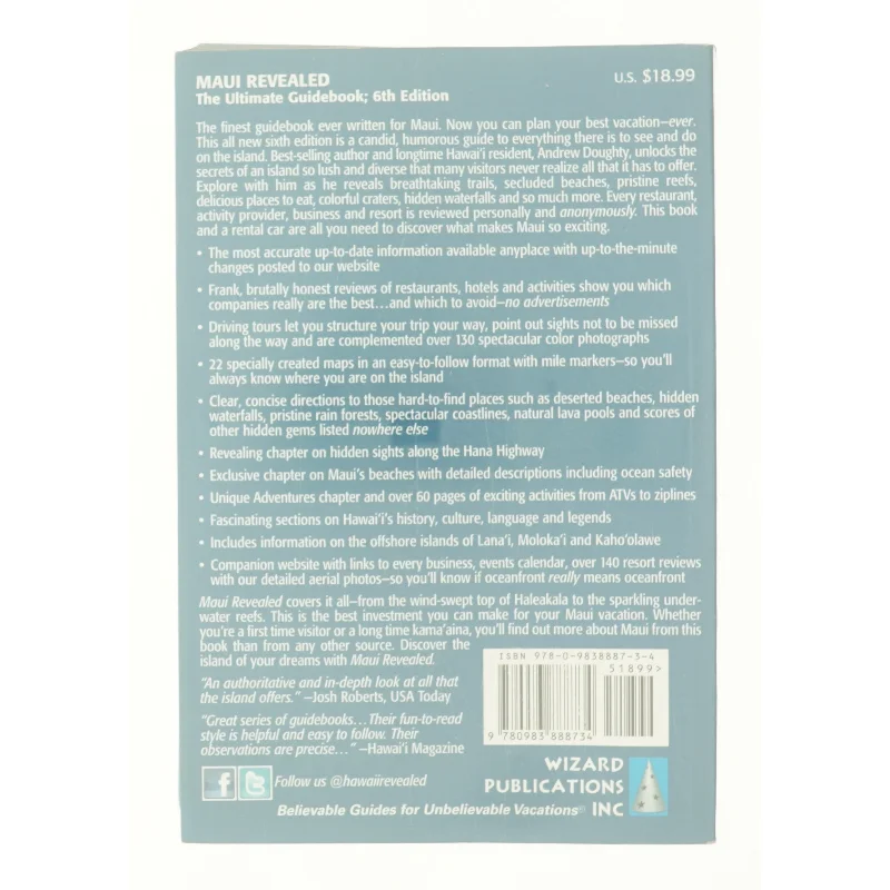 Maui Revealed : the Ultimate Guidebook by Andrew Doughty af Andrew Doughty (Bog)