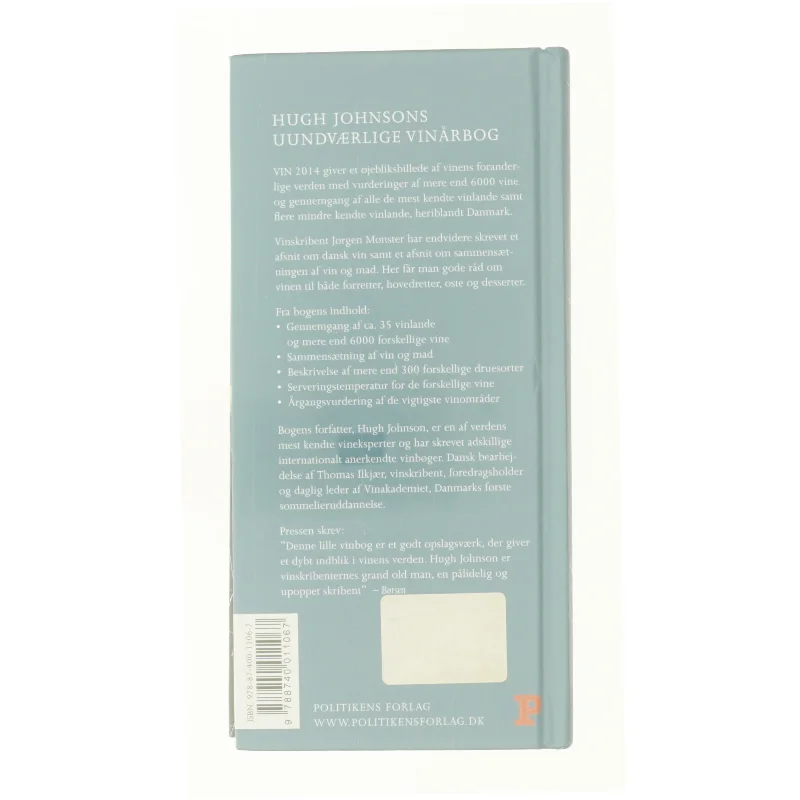 Vin 2014 af Hugh Johnson (Bog)