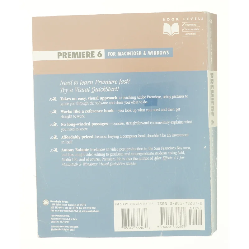 Premiere 6 for Macintosh and Windows by Antony Bolante af Antony Bolante (Bog)