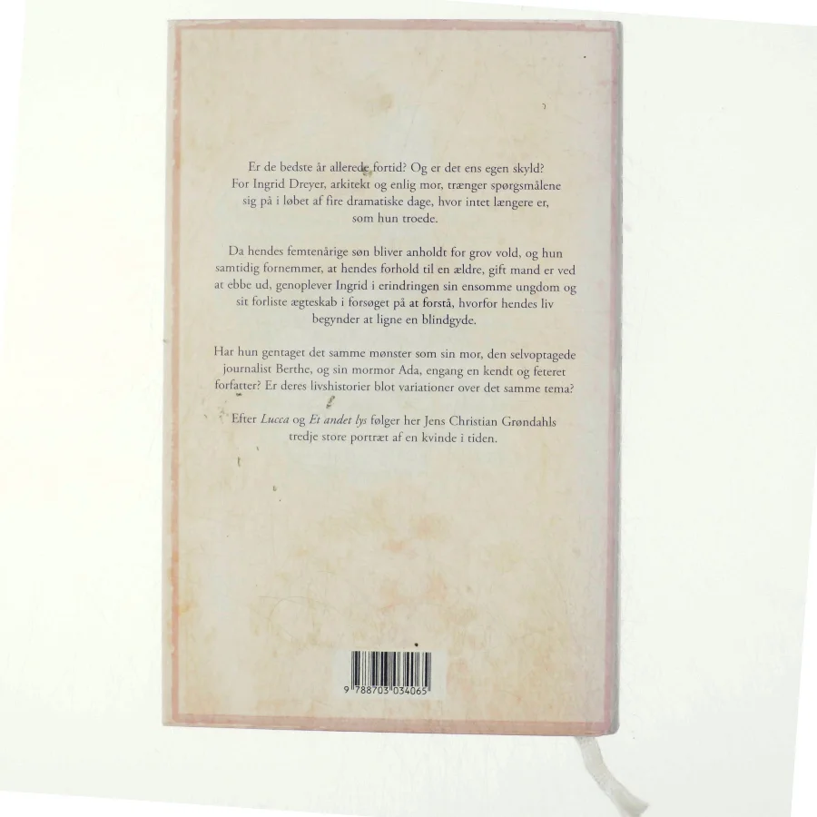 Fire dage i marts : roman af Jens Christian Grøndahl (Bog)