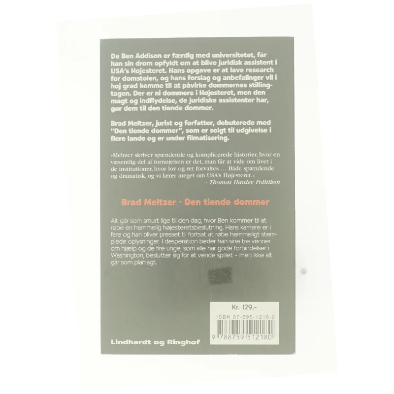 Den tiende dommer af Brad Meltzer (Bog)