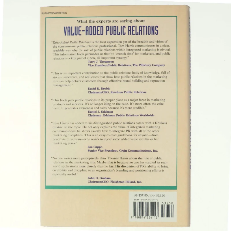 Value-added Public Relations af Thomas L. Harris (Bog)