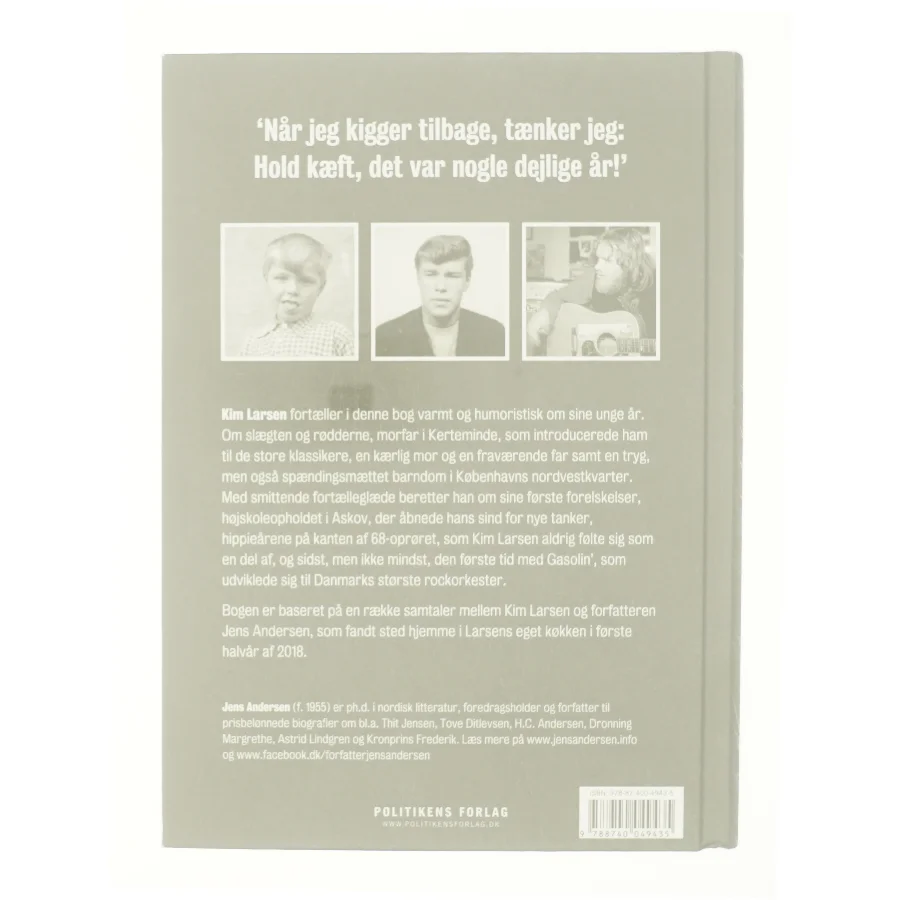 Kim Larsen : mine unge år af Jens Andersen (f. 1955) (Bog)