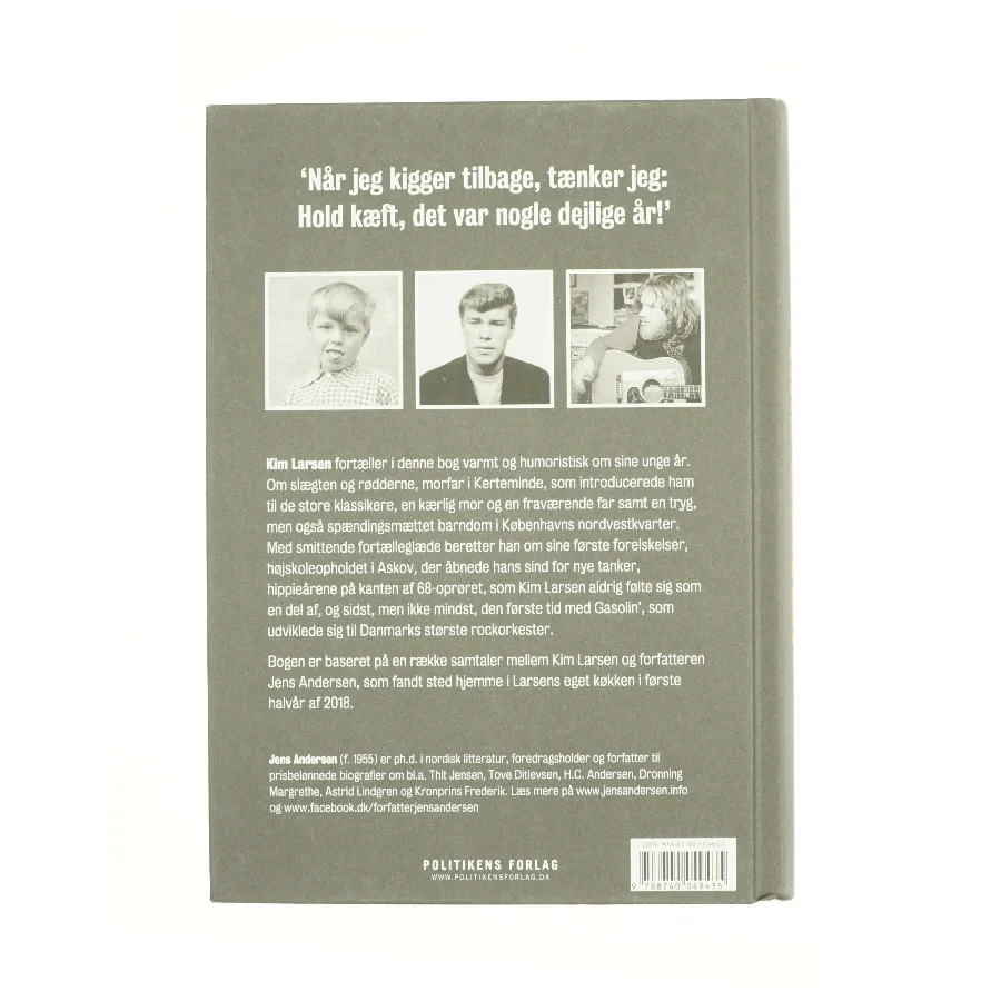 Kim Larsen : mine unge år af Jens Andersen (f. 1955) (Bog)