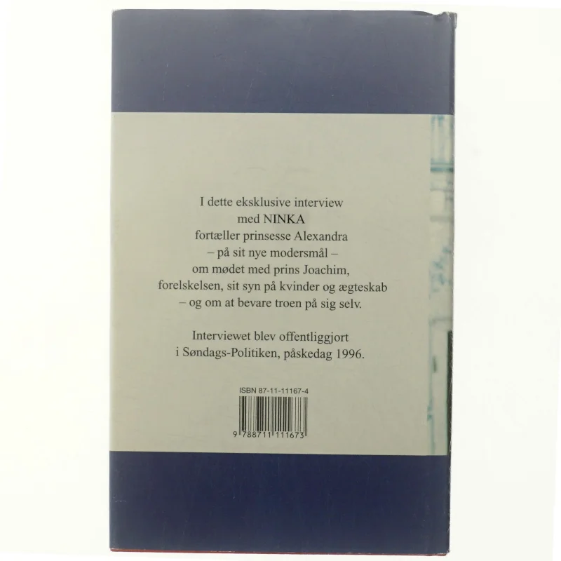 Prinsesse Alexandra : en portrætsamtale med Ninka (Bog)