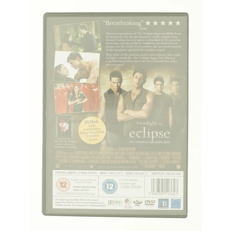 The Twilight Saga: New Moon (Single Disc) fra DVD