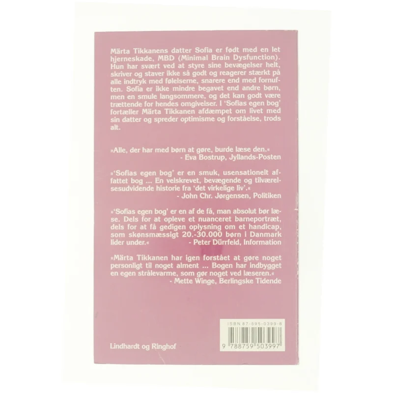 Sofias egen bog af Märta Tikkanen (Bog)