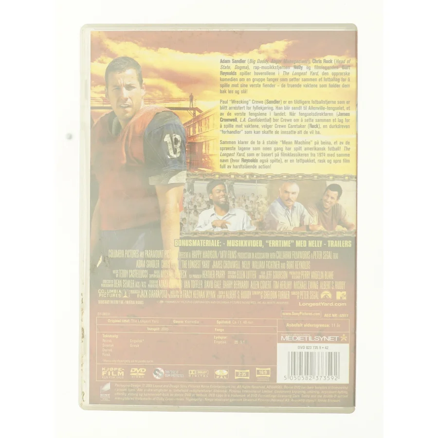 The longest yard fra DVD