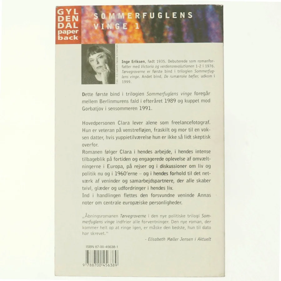 Sommerfuglens vinge. Bind 1, Tørvegraverne af Inge Eriksen (f. 1935) (Bog)