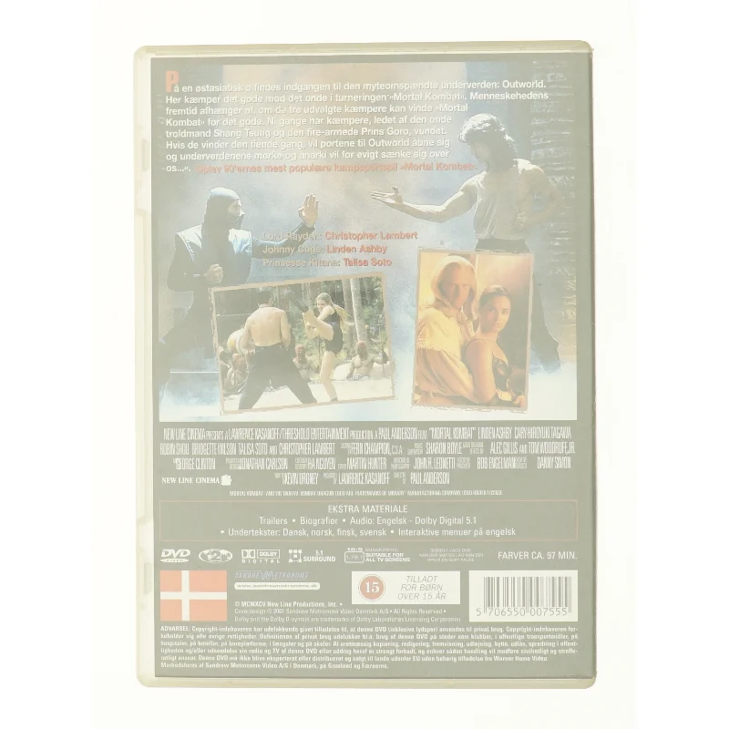 Mortal kombat fra DVD