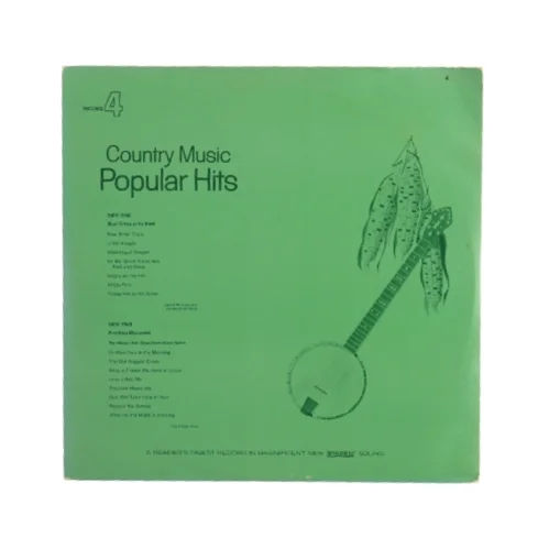 Country Music Popular Hits record 4 Vinylplade