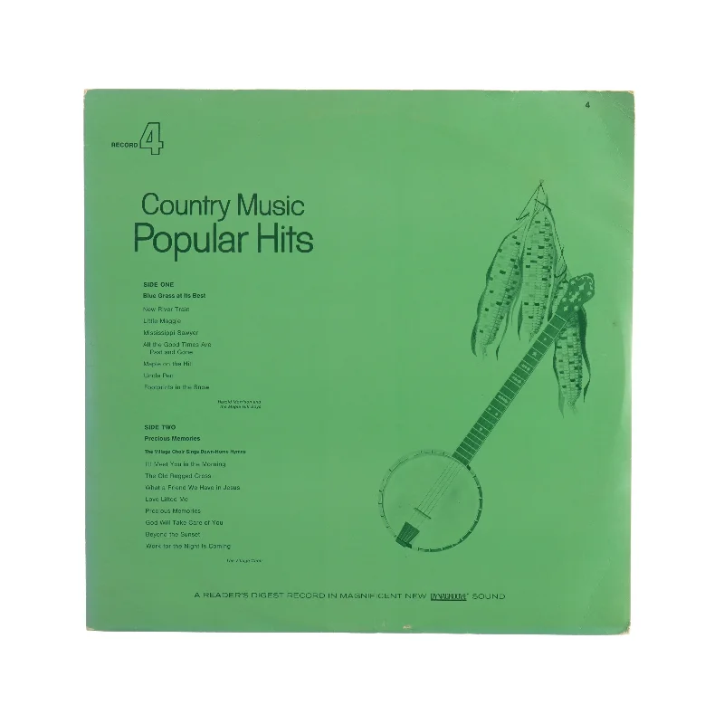 Country Music Popular Hits record 4 Vinylplade