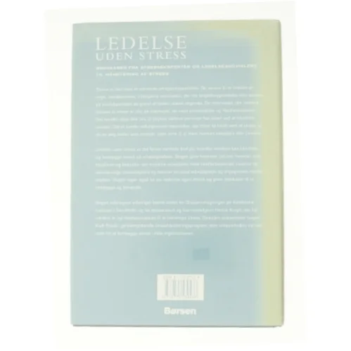 Ledelse under stress af Lis Lyngbjerg fra Bog