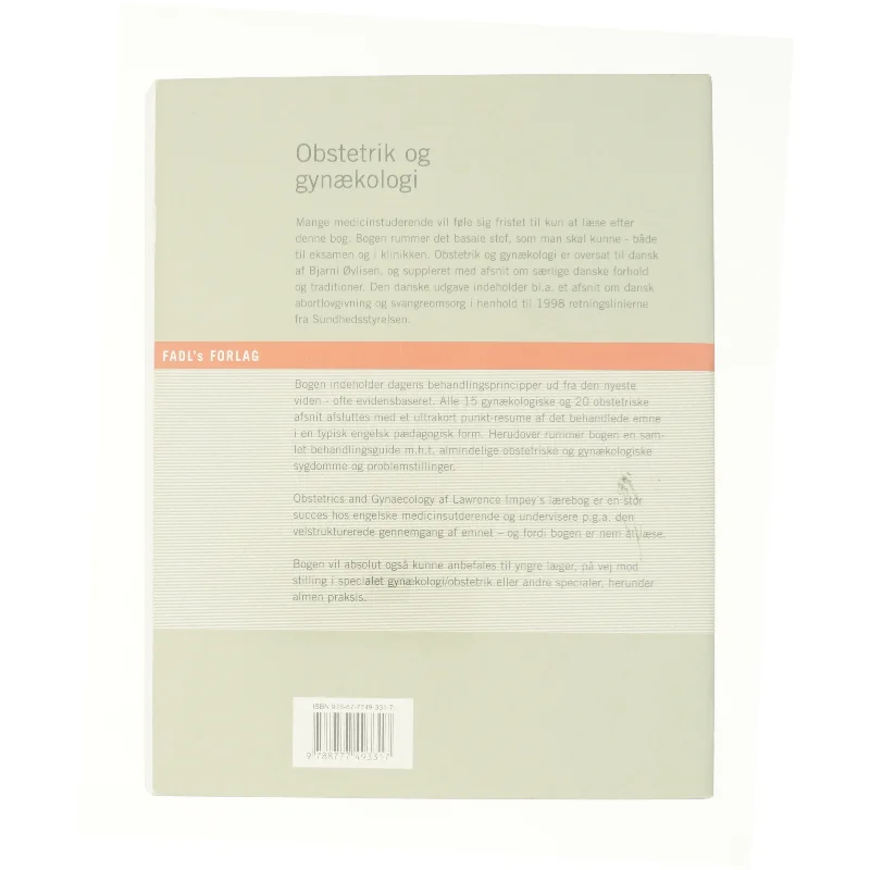 Obstetrik og gynækologi af Lawrence Impey (Bog)