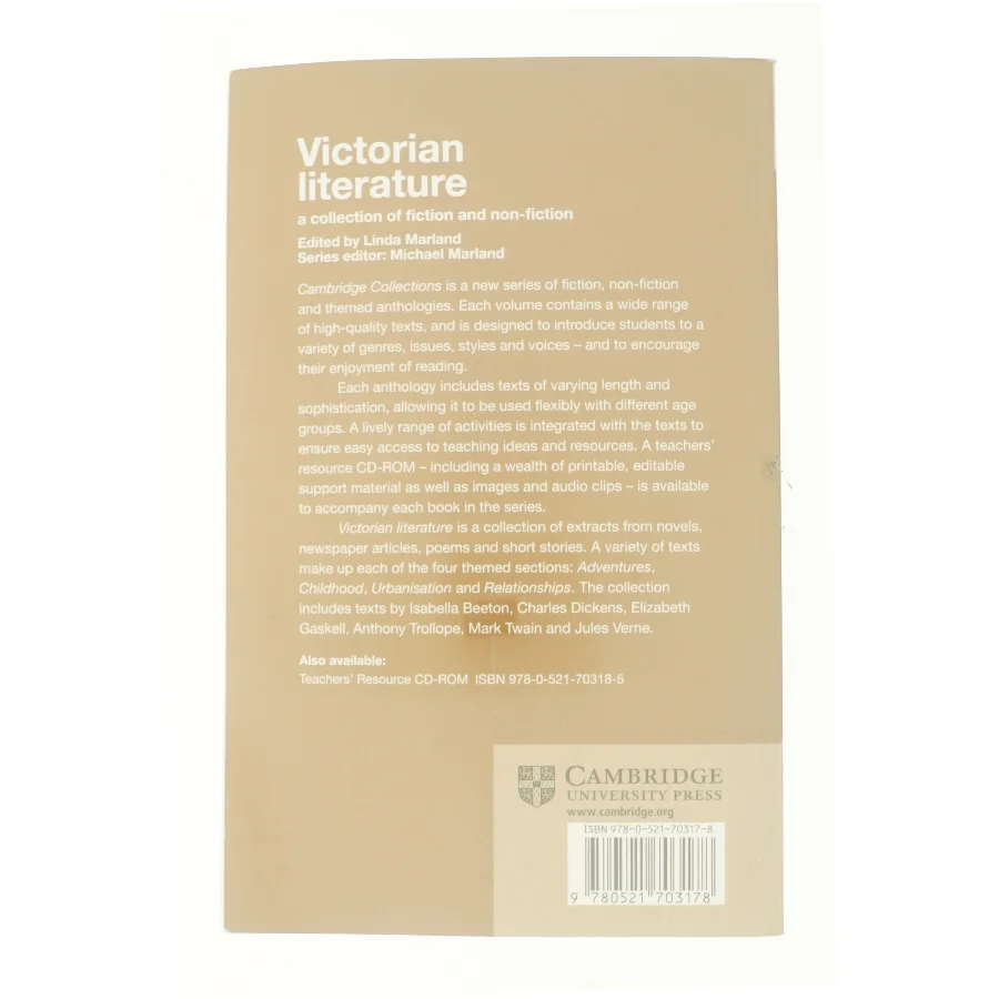 Victorian Literature: a Collection of Fiction and Non-Fiction af Linda Marland (Bog)