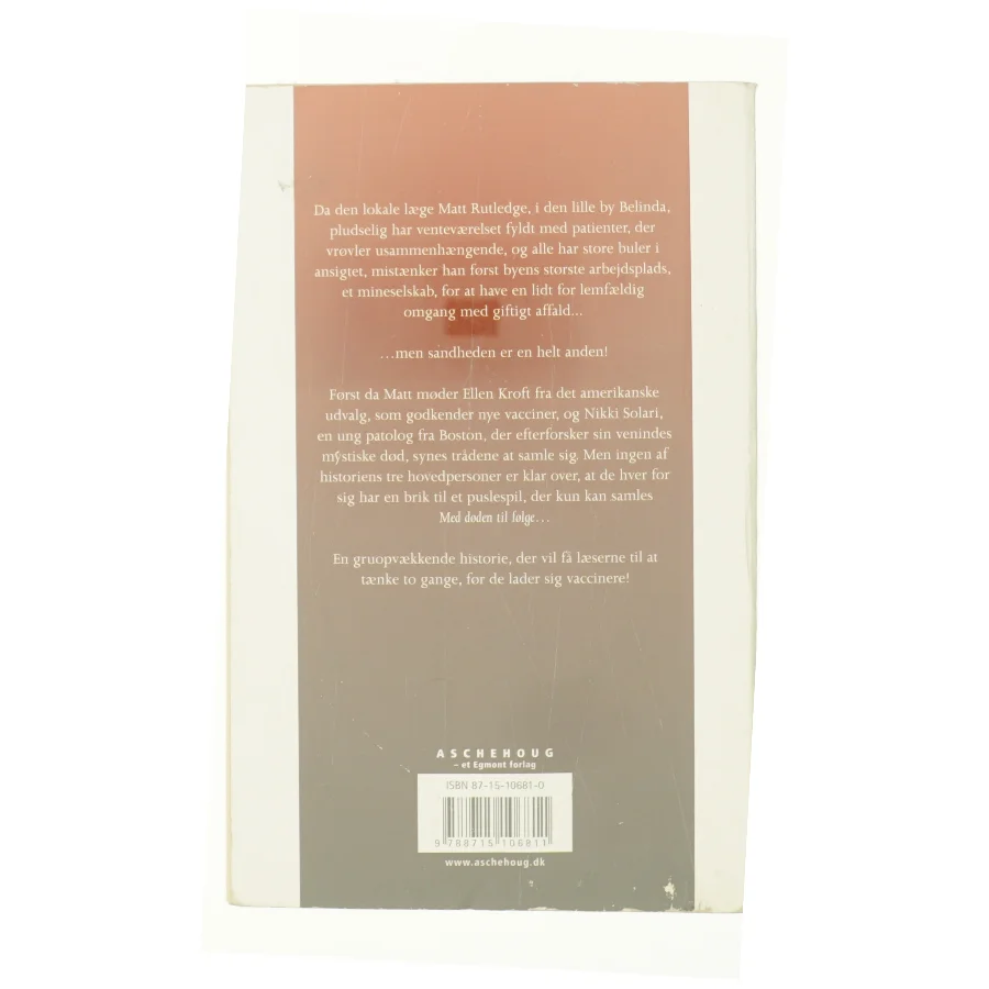 Med døden til følge af Michael Palmer (f. 1942) (Bog)