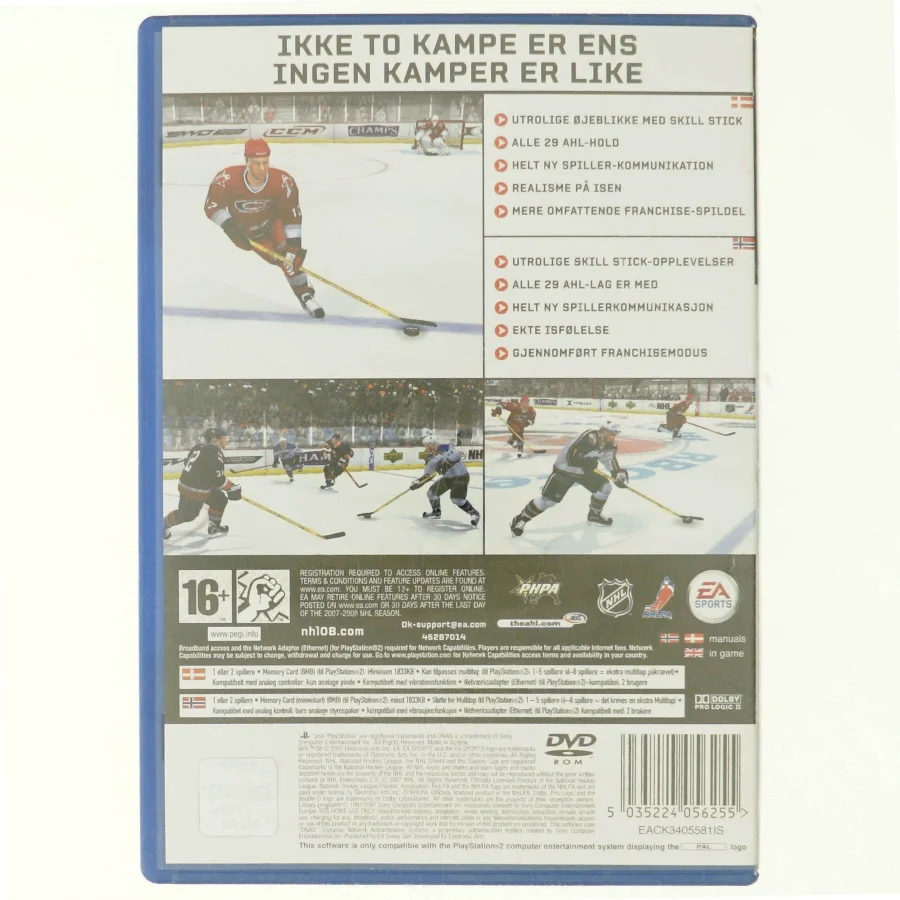 NHL 08 fra ps2