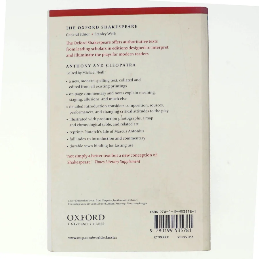 The Oxford Shakespeare: Anthony and Cleopatra af William Shakespeare (Bog)