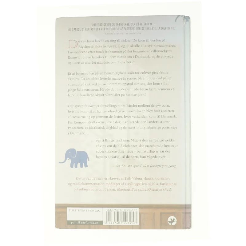 Det syvende barn af Erik Valeur (Bog)