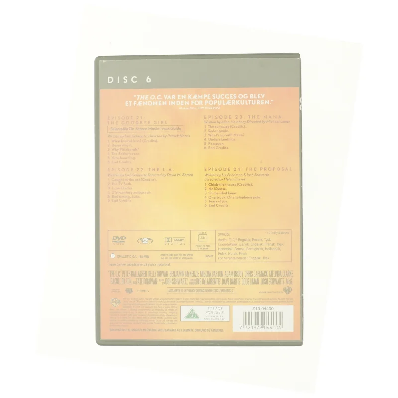 The OC season 1 Disc 6 fra DVD