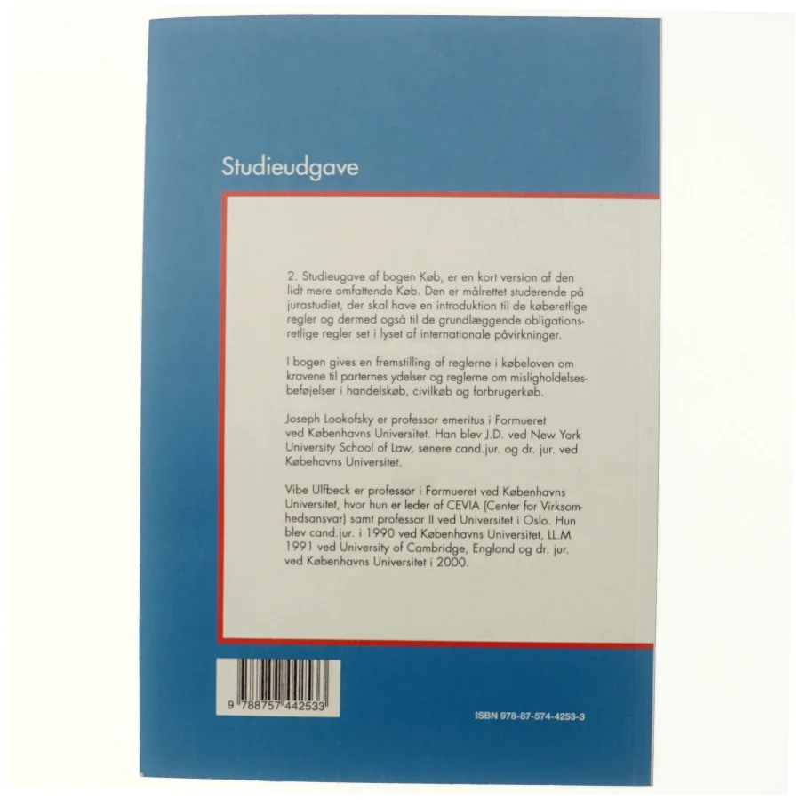 Køb : dansk indenlandsk købsret : studieudgave (Studieudgave) af Joseph M. Lookofsky (Bog)
