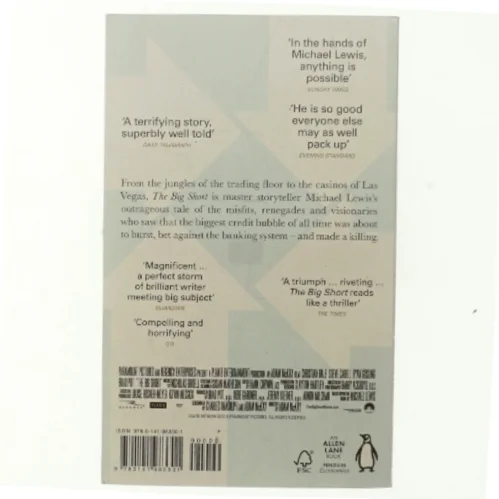 The Big Short : inside the doomsday machine af Michael Lewis (Bog)