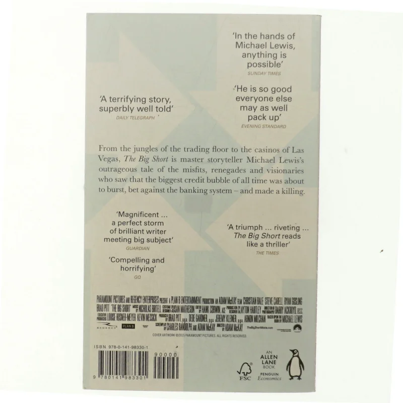 The Big Short : inside the doomsday machine af Michael Lewis (Bog)