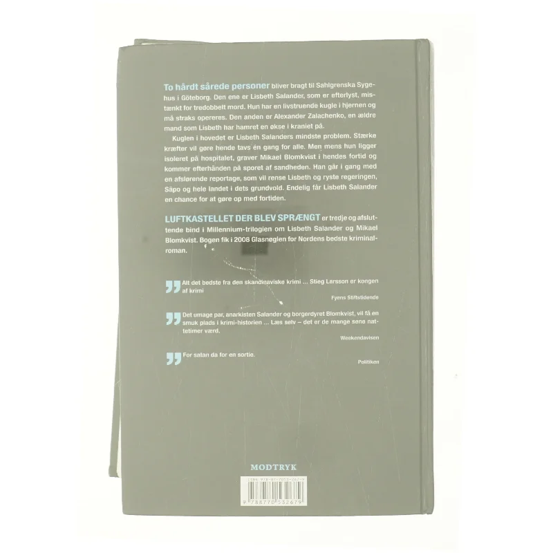 Luftkastellet Der Blev Sprængt af Stieg Larsson (Bog)