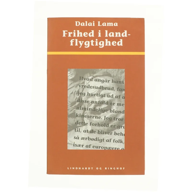Frihed i landflygtighed af Dalai Lama (Bog)