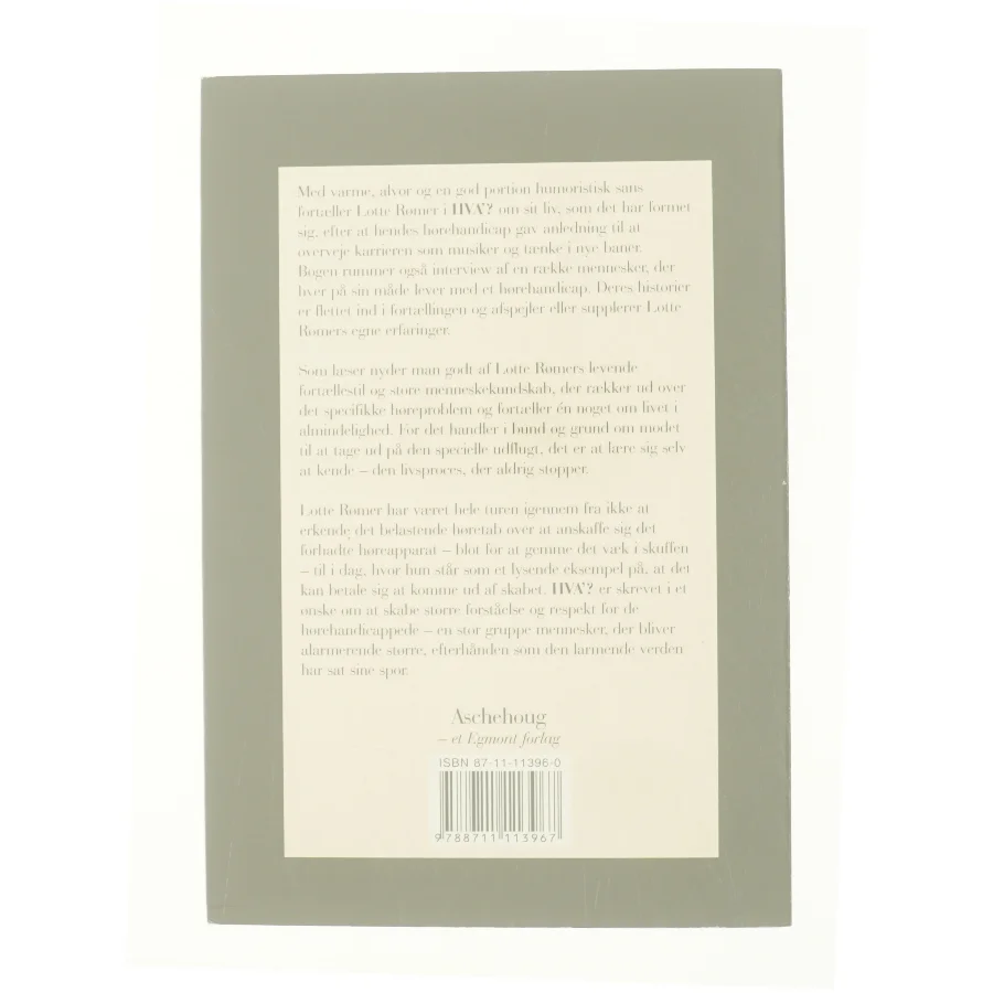 Hva'? af Lotte Rømer (Bog)