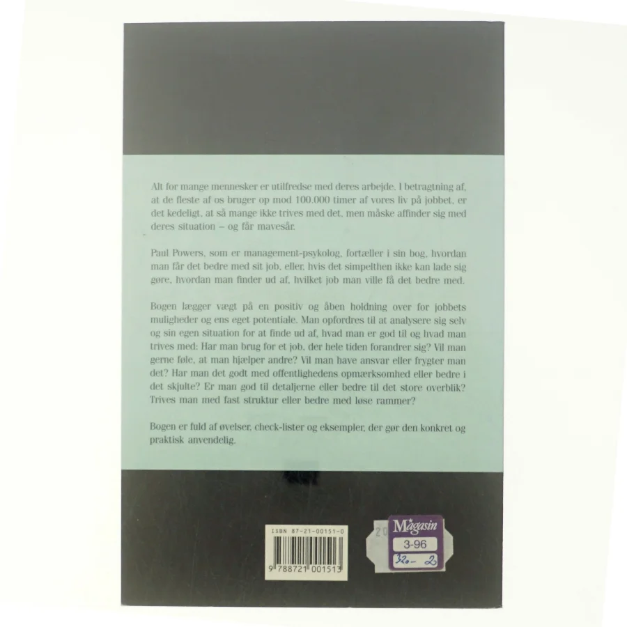 Elsk dit job : få det bedre på dit arbejde eller få et bedre arbejde (Bog)