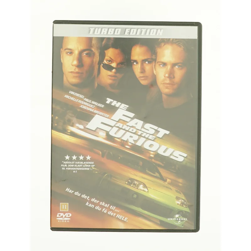 Fast and the Furious fra DVD