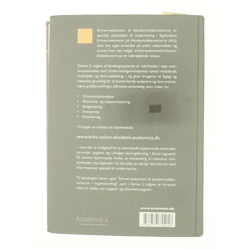 Erhvervsøkonomi til akademiuddannelserne (Bog)