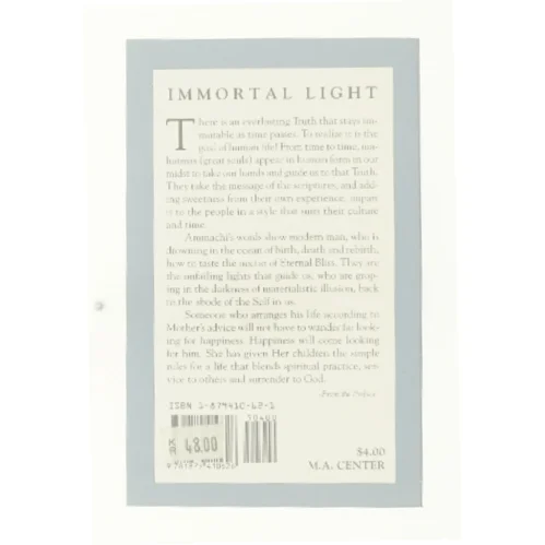 Immortal Light : Divine Mother Ammachi's Advice to Householder af Swami Amritaswarupananda (Bog)