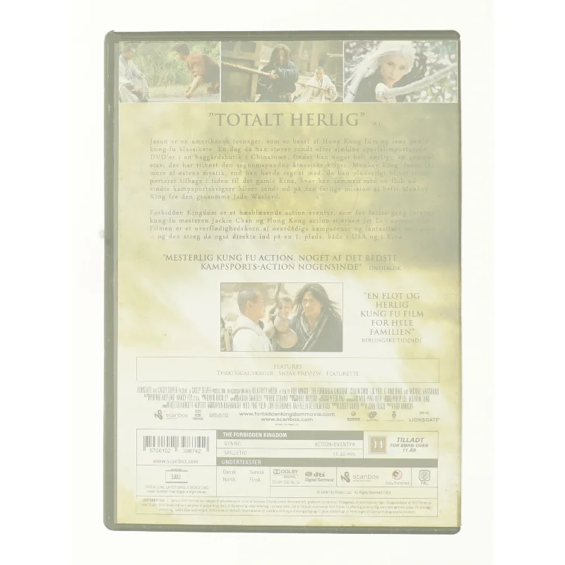 The Forbidden Kingdom fra DVD