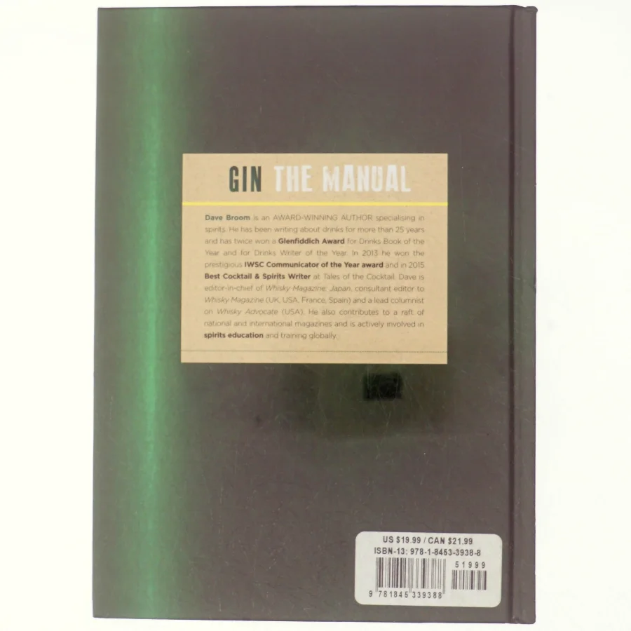 Gin : the manual af Dave Broom (Bog)
