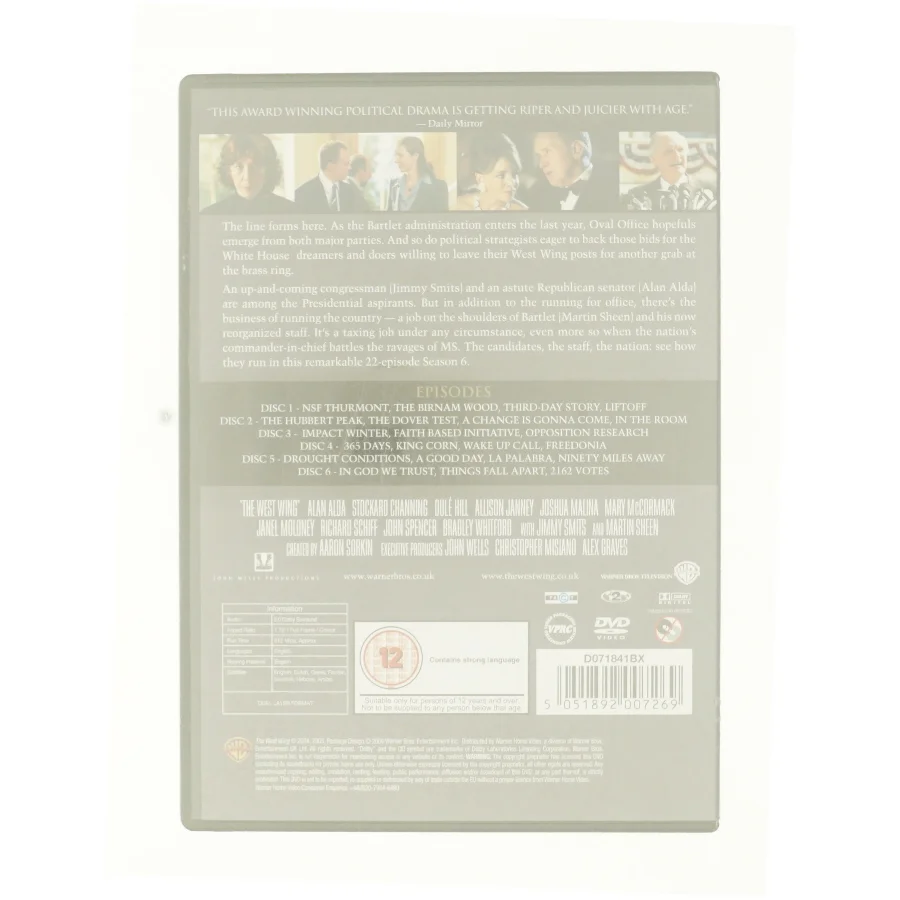 The west wing, the 6th season