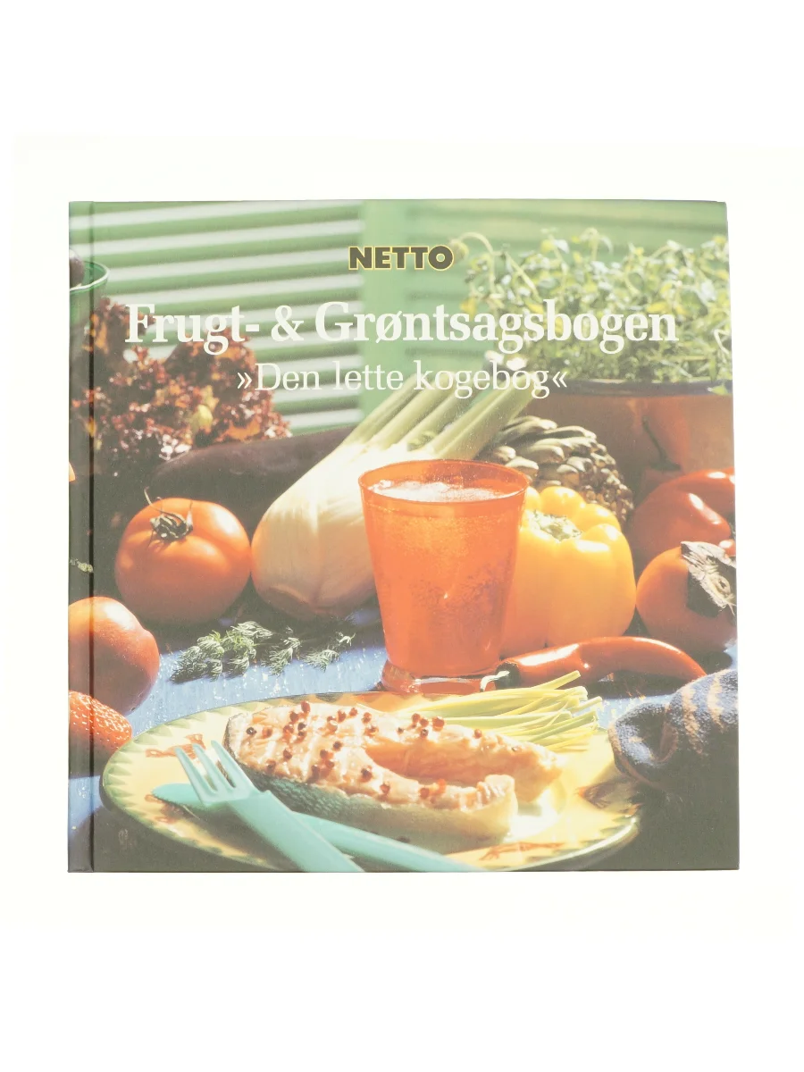 Forsiden af Frugt- & grøntsagsbogen (Kogebog) af Netto