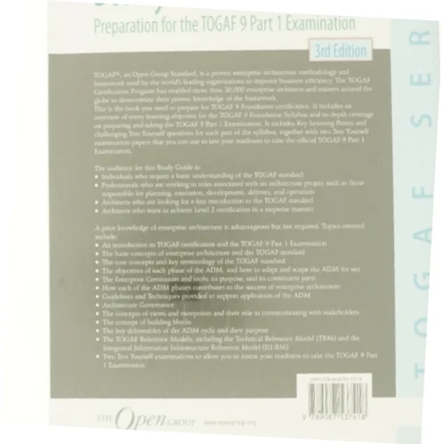 TOGAFÂ® 9 Foundation Study Guide - 3rd  Edition - 3rd Edition (eBook) af Rachel Harrison (Bog)